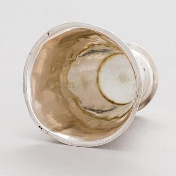 A Finnish 18th-century silver beaker, maker's mark of Jonas Langberg, Pori 1765.