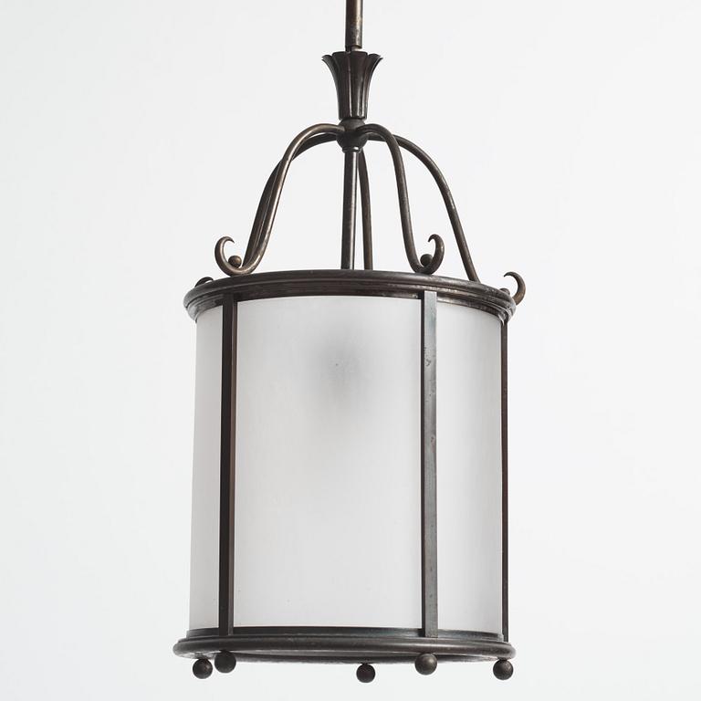 Harald Notini, a pair of ceiling lamps model "6051", Arvid Böhlmarks Lampfabrik, Stockholm, 1920s-30s.