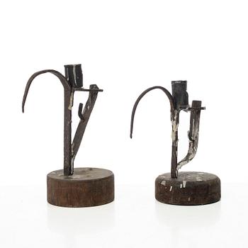 Stumpstakar, 2 st, allmoge,