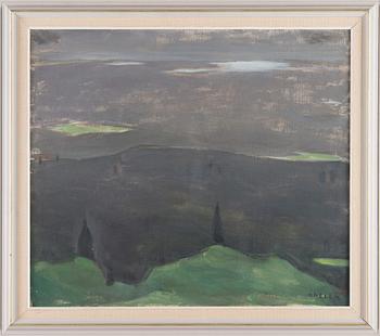 Einar Reuter (H. Ahtela), "Ice melting" (View from Naapurinvaara toward Lake Nuasjärvi).