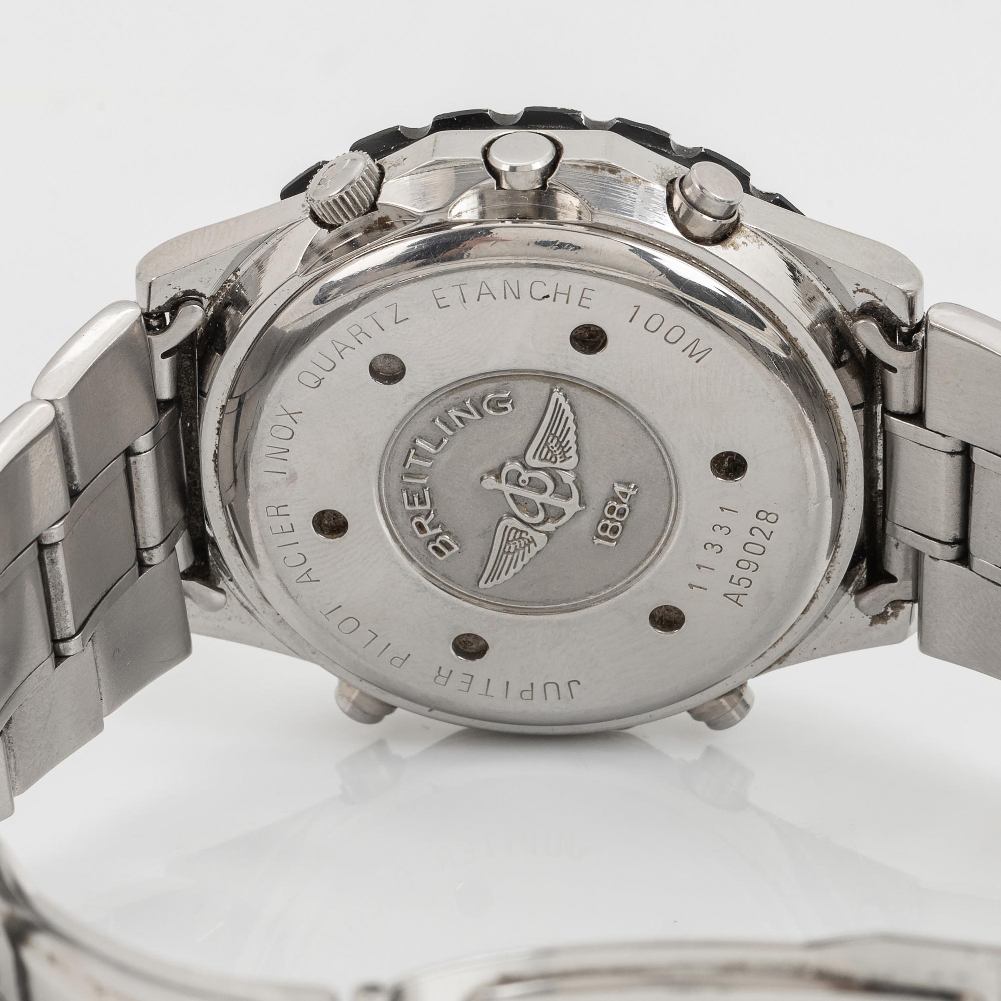 Breitling, Jupiter Pilot, chronograph, wristwatch, 41,5 mm.