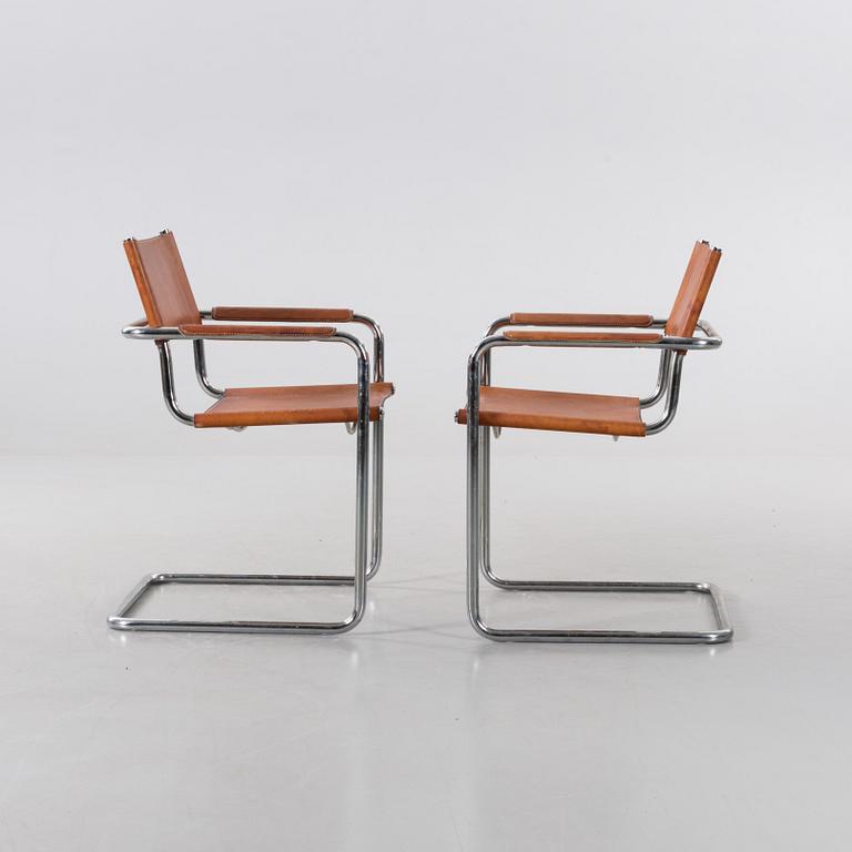 A PAIR OF ITALIAN LINA VEAM ARMCHAIRS, 1970/80's.