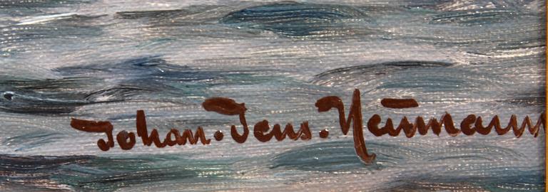JOHAN JENS NEUMANN, olja på duk, sign.
