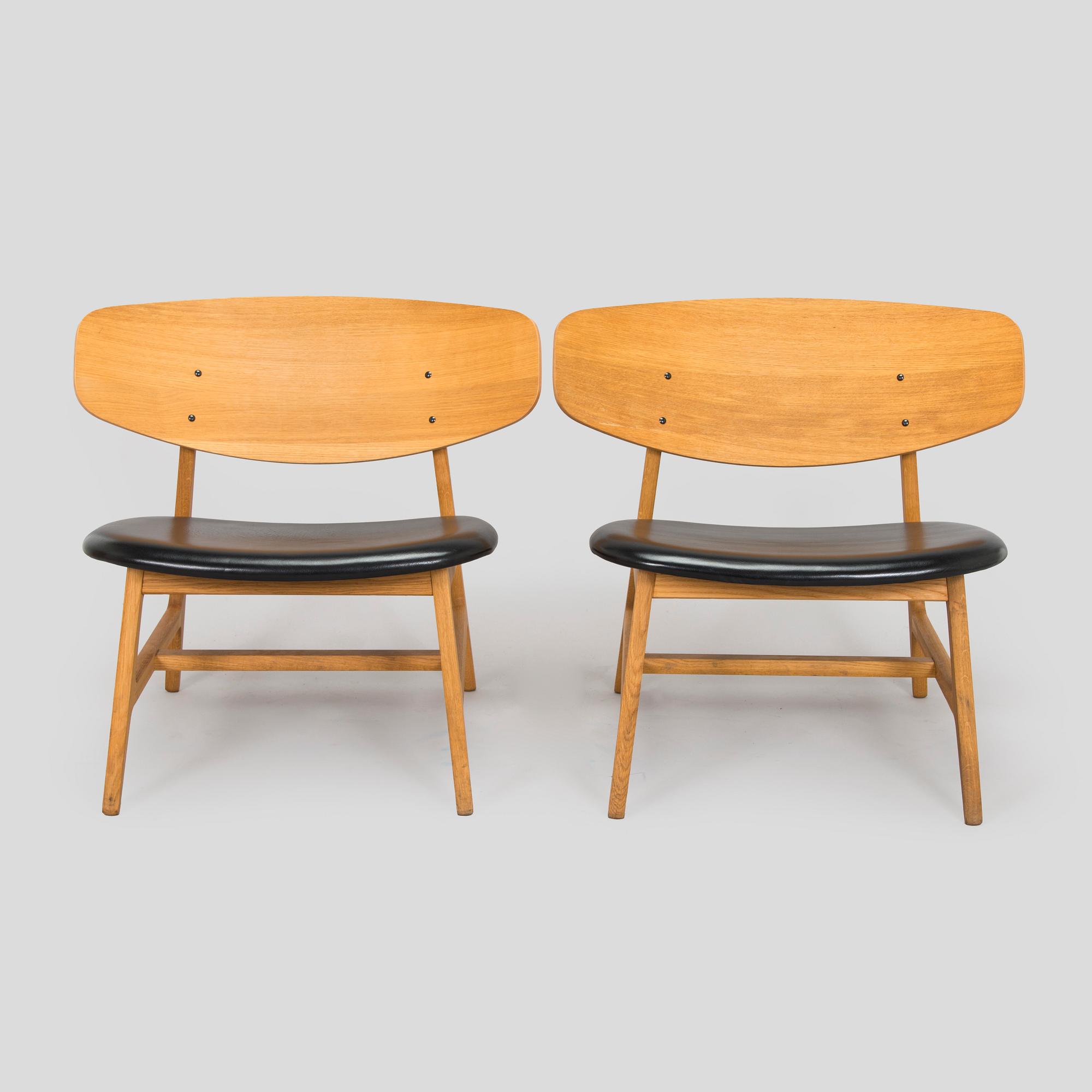 Henrik Pedersen, a pair of 'Siko' lounge chairs for Houe, Denmark.