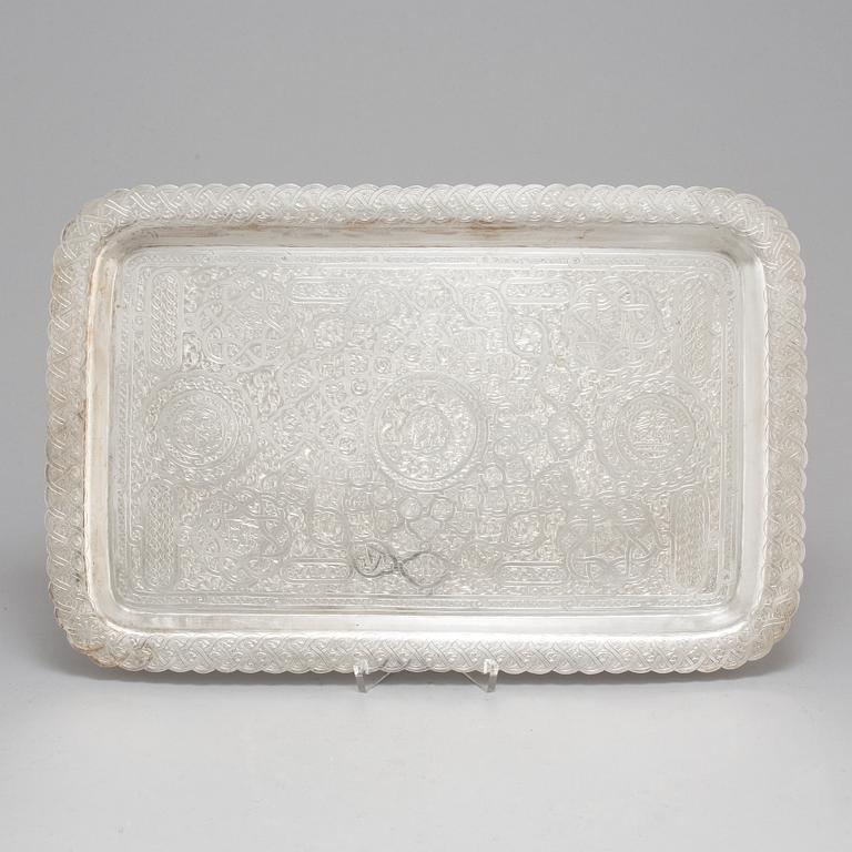 An Egyptian 20th century silver 5 piece tea-set, mark of Kairo 1940's.