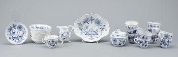 KAFFESERVIS, 14 delar, porslin, Meissen, 1900-tal.