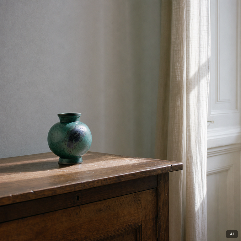 Wilhelm Kåge, A vase, “Argenta”, Gustavsberg.