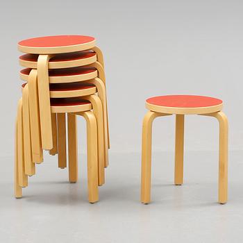 PALLAR, 6 st, modell "60", Alvar Aalto, Artek.