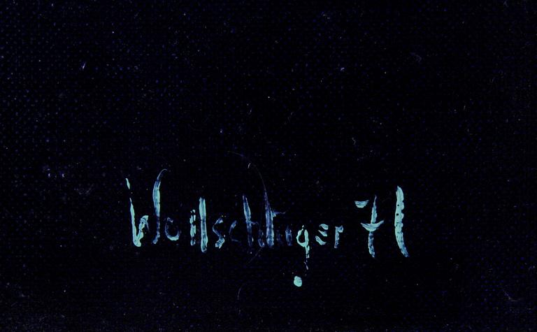 WOLLSCHLÄGER, RAGNAR. Olja på duk, sign o dat -71.