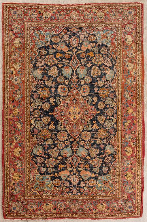 ANTIQUE CARPET, Sarouk 141x213 cm.