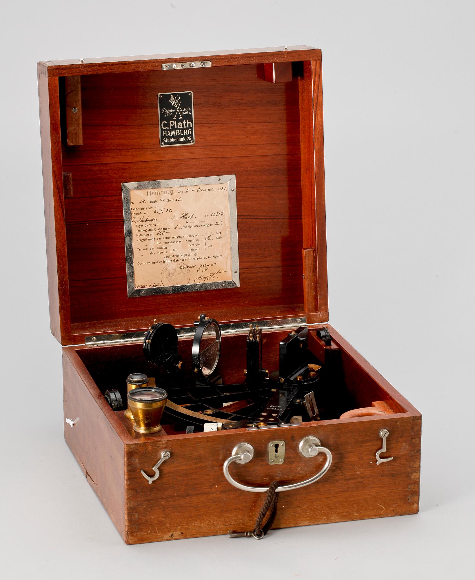 SEXTANT, C. Plath, Hamburg. 1900-talets första hälft.