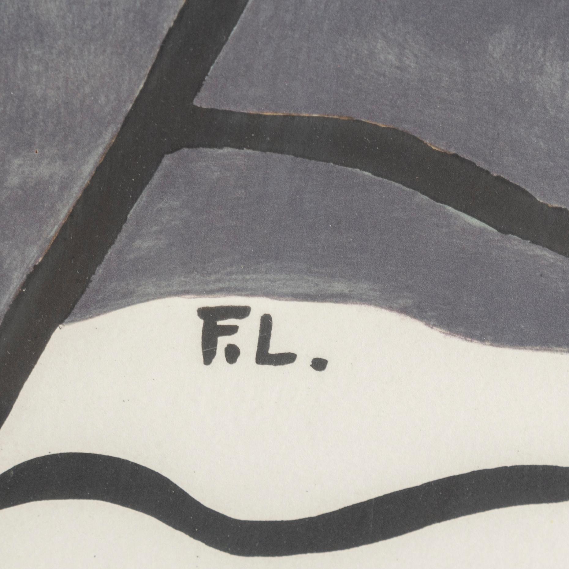 FERNAND LÉGER, efter, färglitografi, signerad i trycket. Numrerad 544/600.