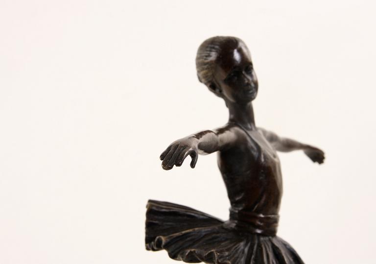 OKÄND KONSTNÄR, skulptur, patinerad brons, 1900/2000-tal.