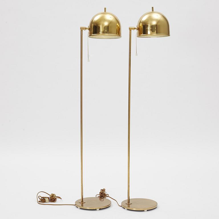 Eje Ahlgren, a pair of model G-075 floor lamps, Bergboms, 1960's.