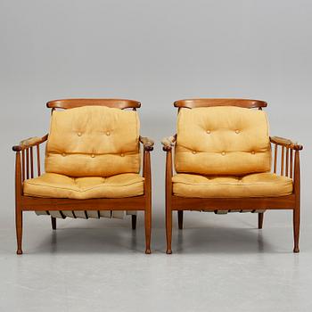 FÅTÖLJER, ett par, "Skrindan", Kerstin Hörlin-Holmqvist.