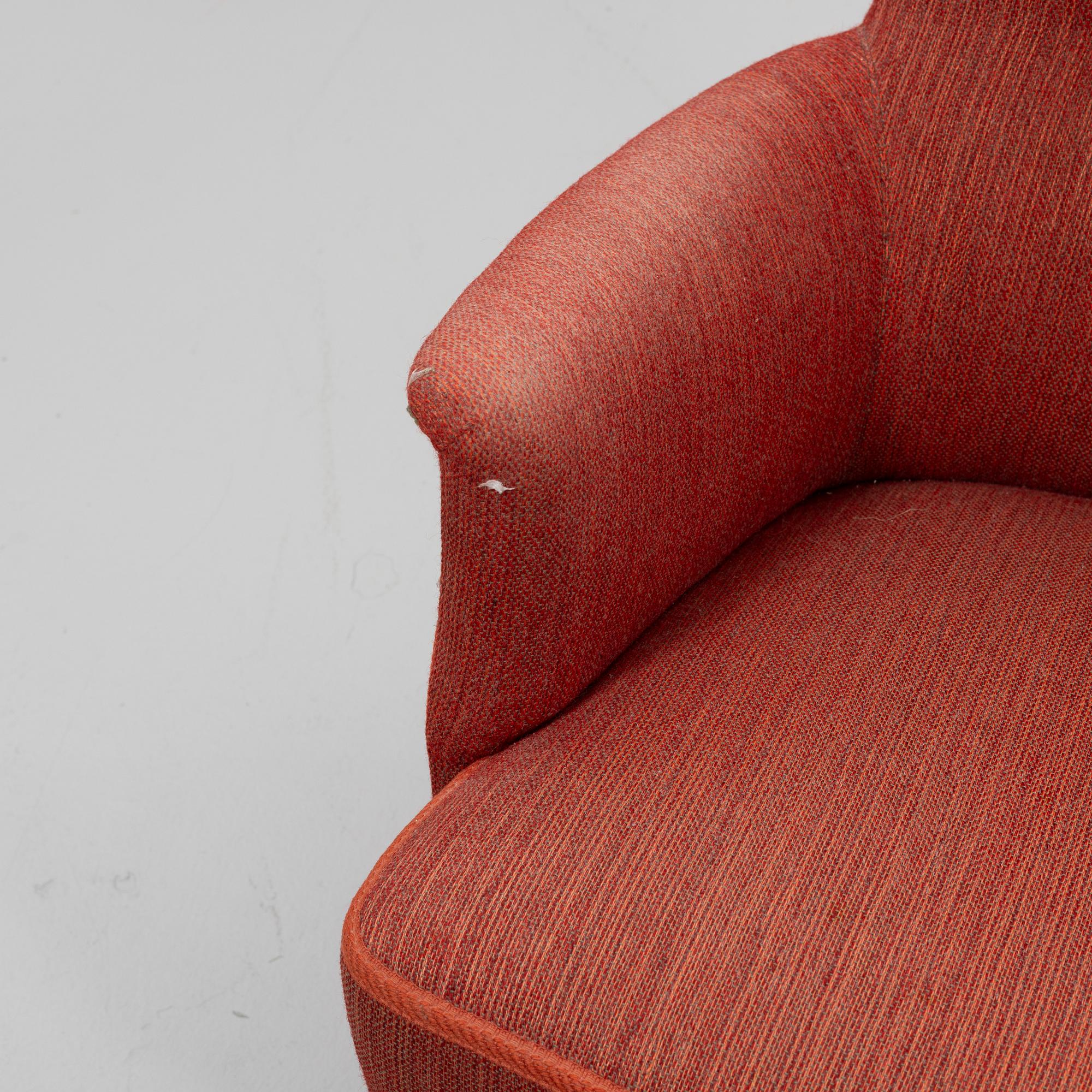 Carl Malmsten, armchair, "Farmor", AB O.H. Sjögren, Tranås, second half of the 20th century.