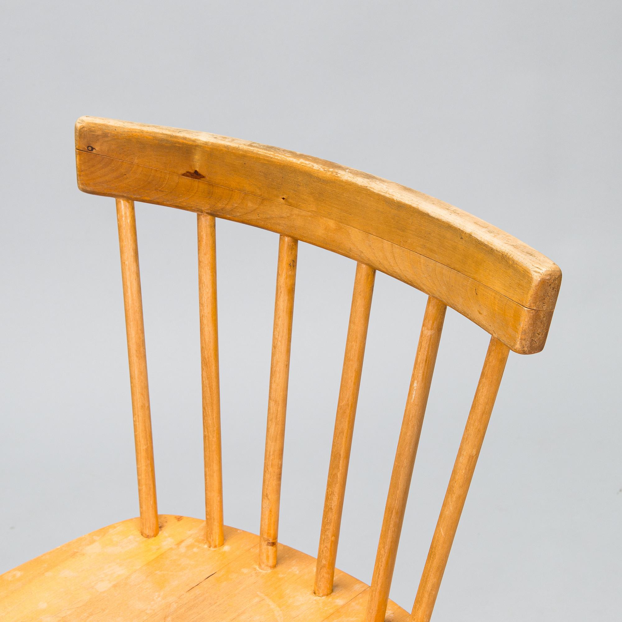 Aino Aalto, stolar, 4 st, modell 641 för Tornator Oy 1940-tal.