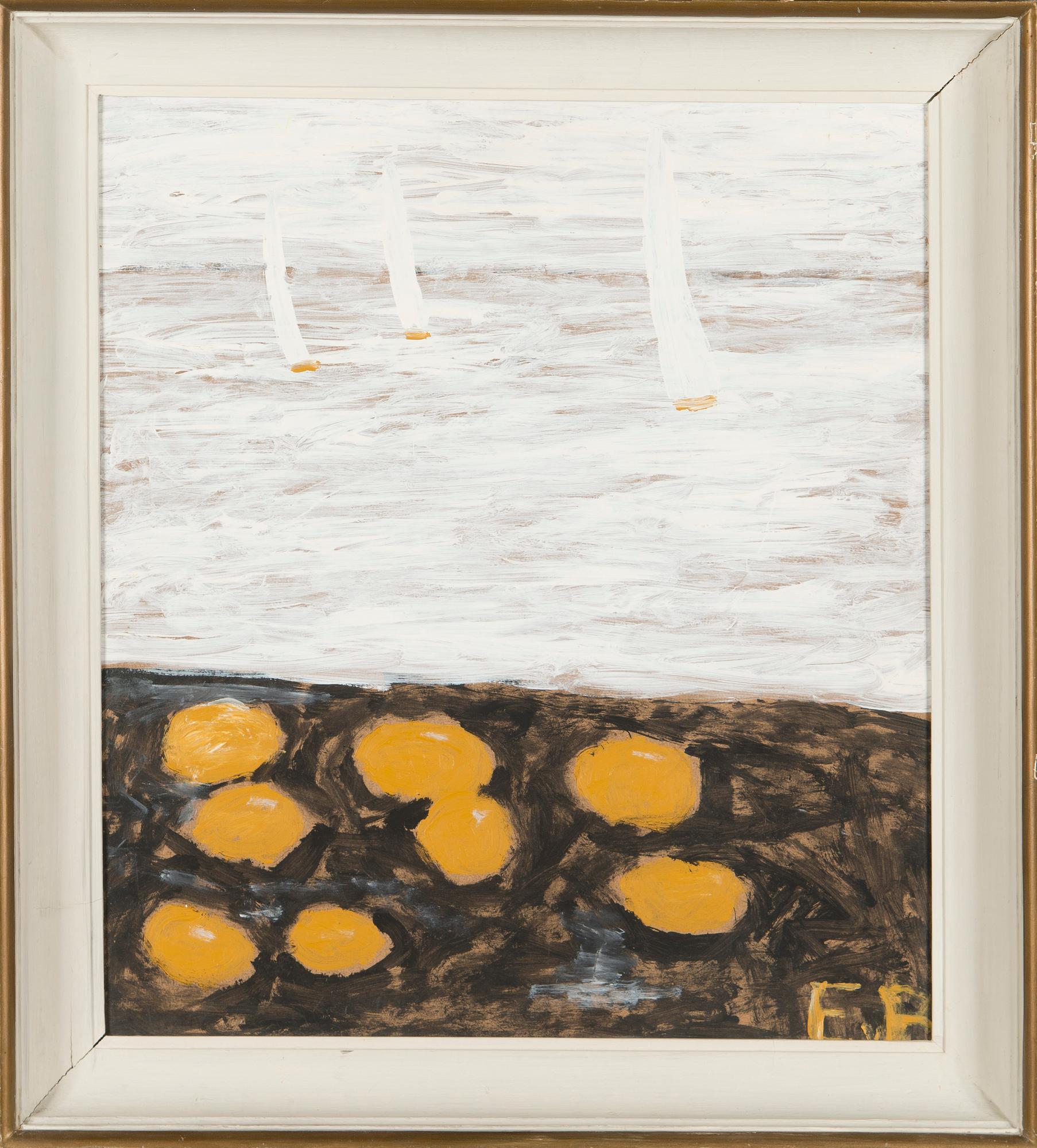 Eero von Boehm, Stilleben med segelbåtar.