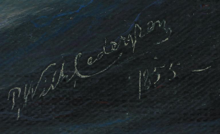 PER WILHELM CEDERGREN, olja på duk. Sign o dat 1855.