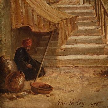 John Varley Jr., "The Market Place, Girgeh, Upper Egypt".