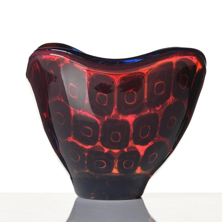 Sven Palmqvist, a "double" ravenna glass bowl, Orrefors 1956, no 999.