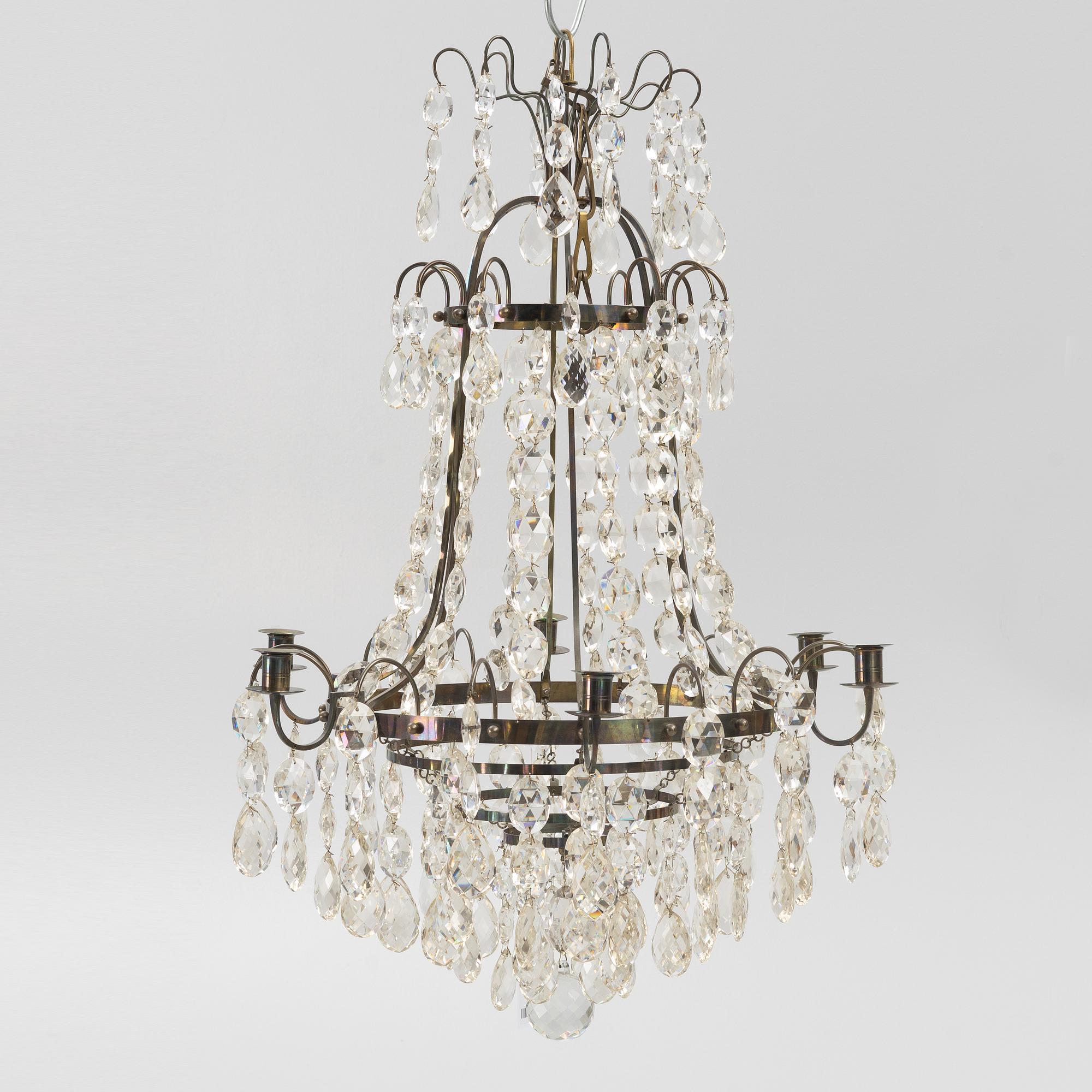 Chandelier, first half of the 20th century.