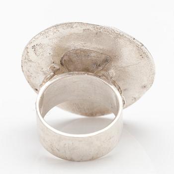 BJÖRN WECKSTRÖM, A sterling silver ring "Galactic dance". Lapponia 1971.