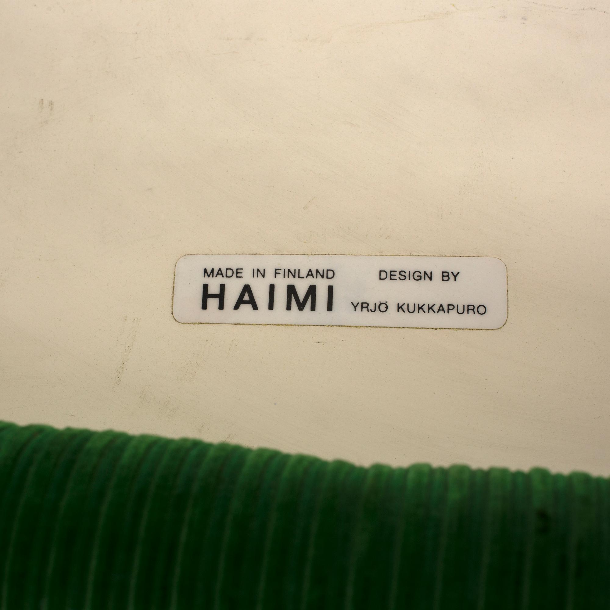 YRJÖ KUKKAPURO, a pair of  "Haimi 416"armchairs.