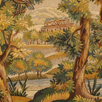 Vävda tapeter, 3 delar, gobelängteknik, omkring år 1900-1900-talets första hälft.