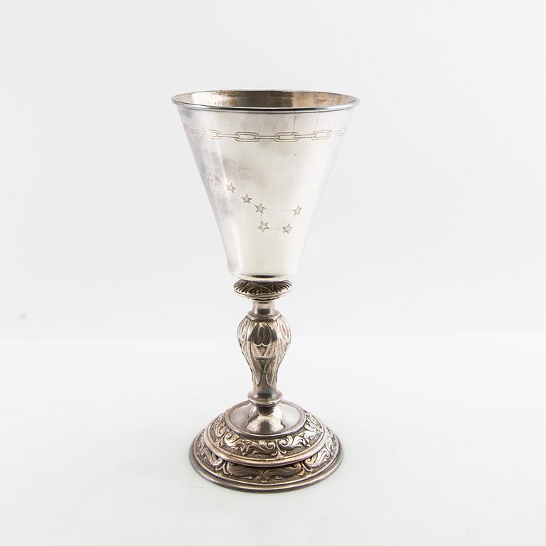 Vase/Trophy first half of the 20th century, silverplate.