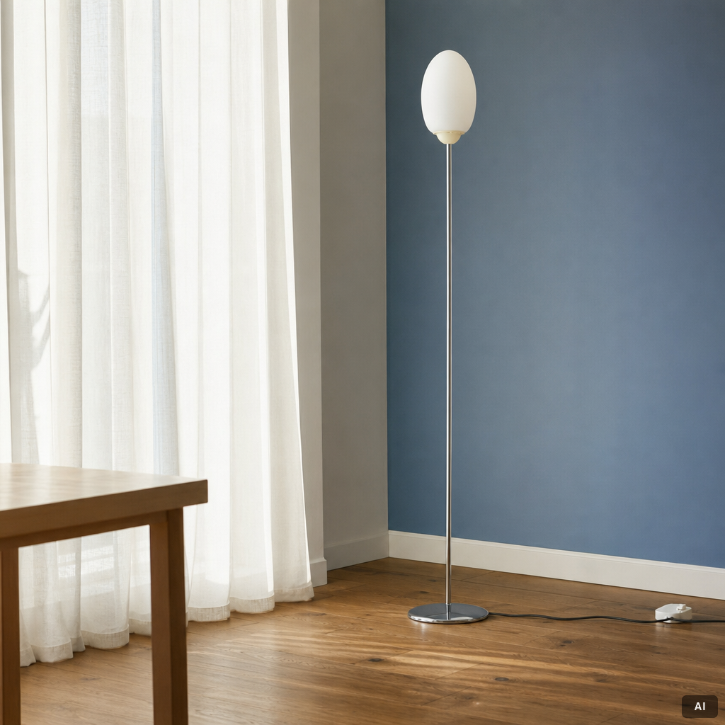 Achille Castiglioni, golvlampa, "Brera", Flos, Italien.
