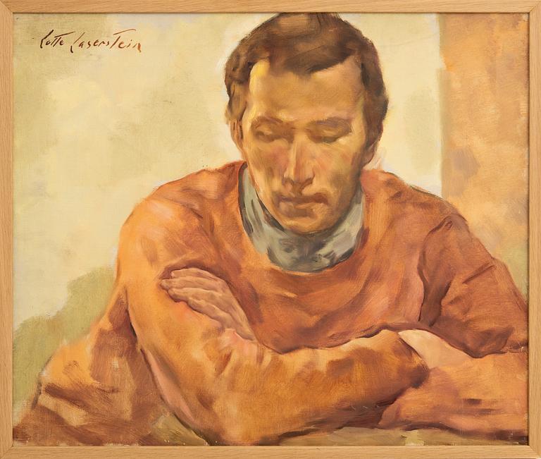 Lotte Laserstein, Man in a red sweater.