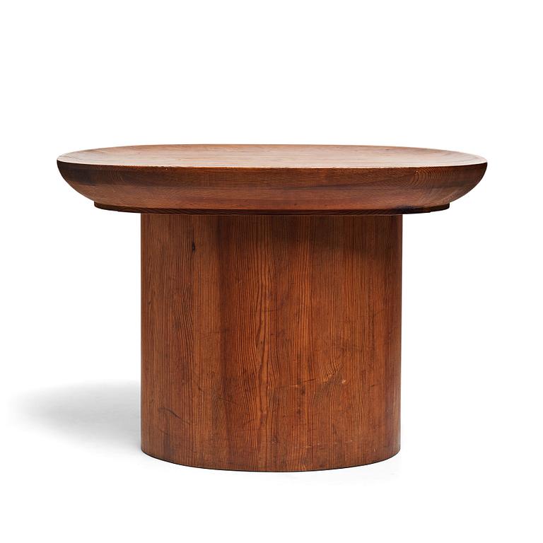 Axel Einar Hjorth, a stained pine "Utö" table, Nordiska Kompaniet, Sweden 1930's.
