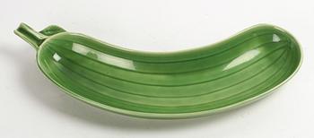 FIGURIN samt FAT, stengods, Lisa Larson resp Stig Lindberg, Gustavsberg.