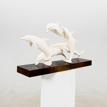 Günther Granget, Figurgrupp "Dolphins", Hutschenreuther, Tyskland,