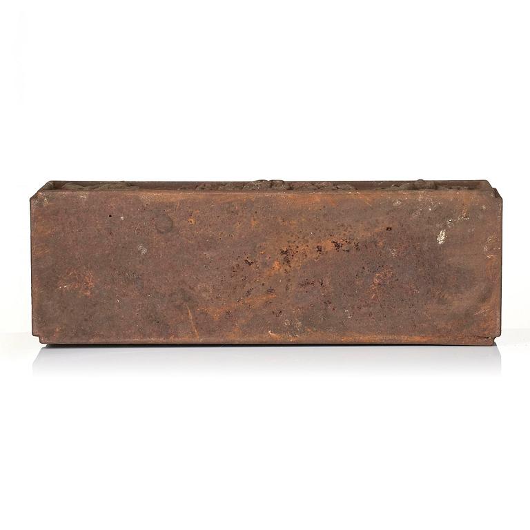 Anna Petrus, a "Blomlåda N:r 1" cast iron flower box, Näfveqvarns bruk, Sweden.