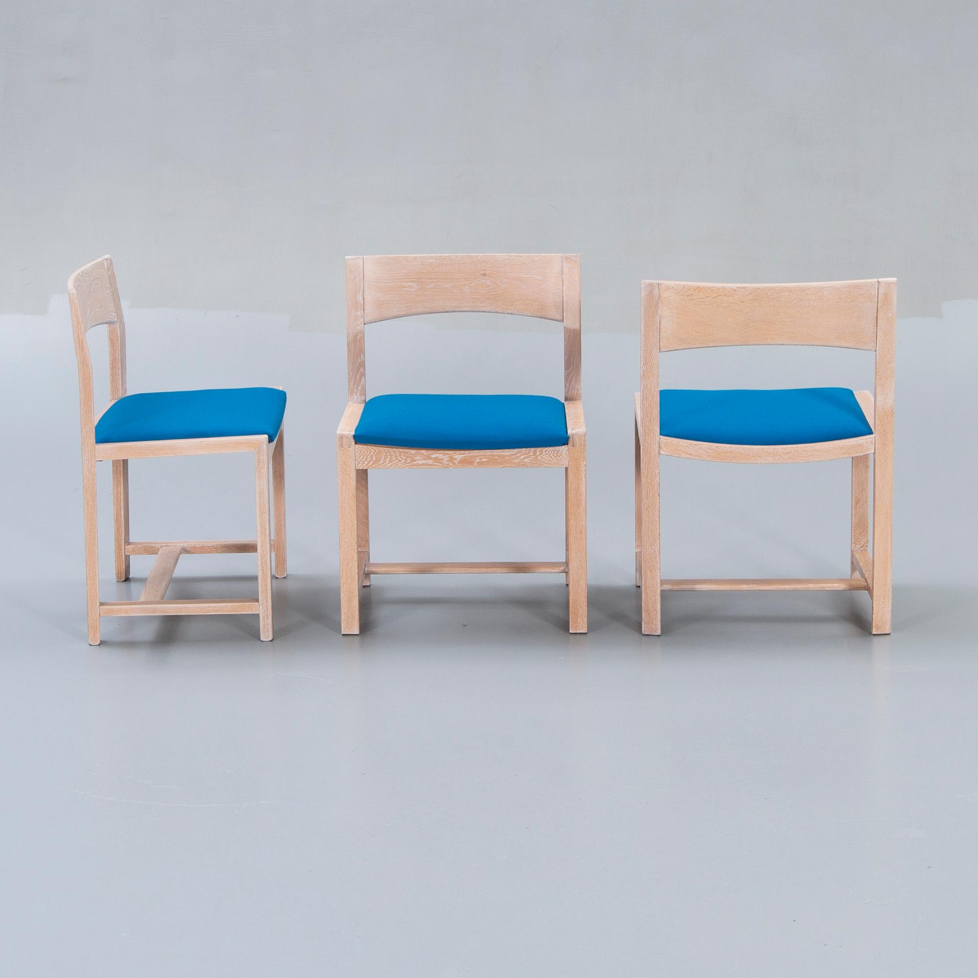 A Danish 1960s dining table and 6 chairs,