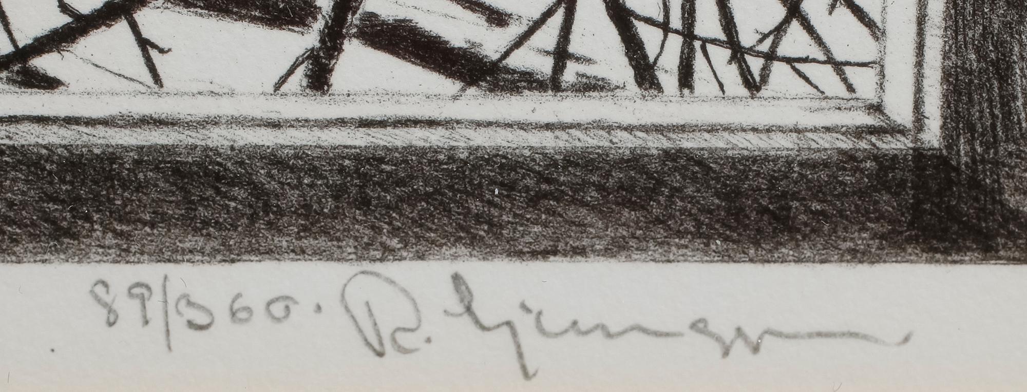 BOK: Reinhold Ljunggren, Den Sköna Verkligheten av Martin Strömberg, Bonniers 1979 samt FÄRGLITOGRAFI.