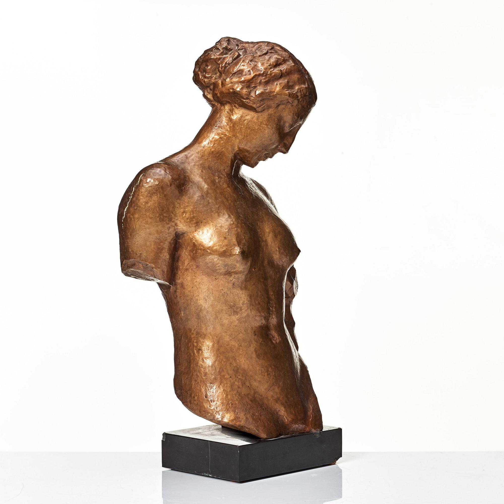 Robert Wlerick, "La jeunesse", Youth, head and torso.