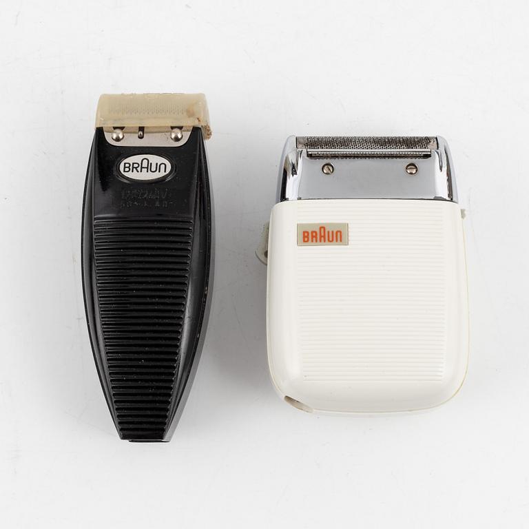 Dieter Rams, Florian Seiffert, GA Möller, R Ullman R Fisher, et al., 22 shavers, Braun.