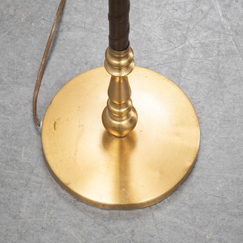 Einar Bäckstöm, a brass floor light, second half of the 20th Century.