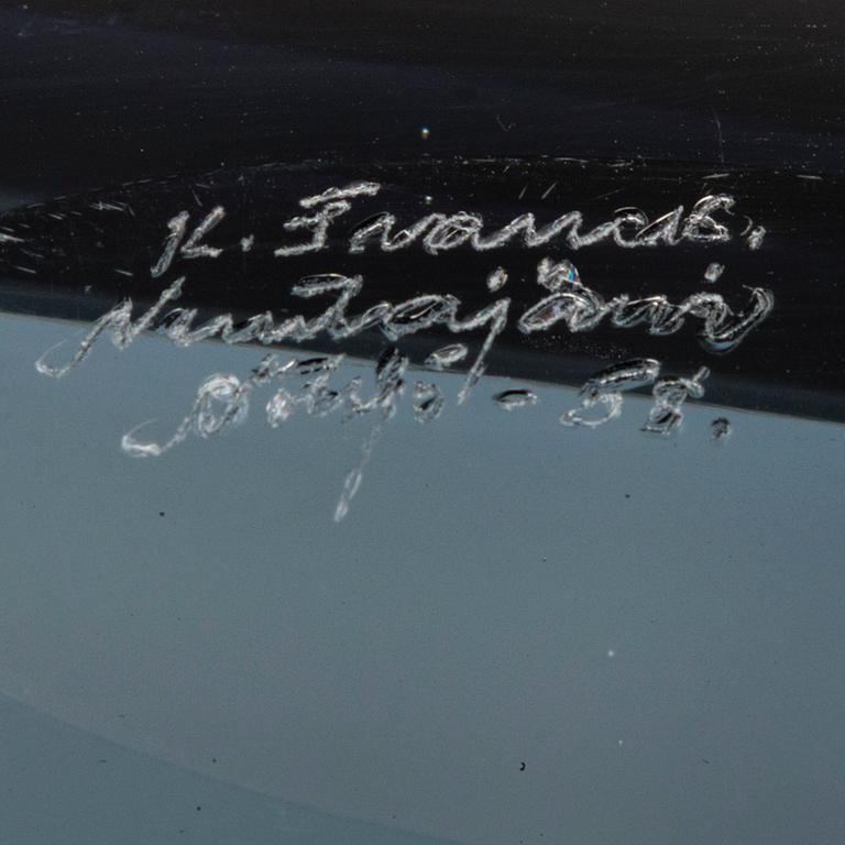 KAJ FRANCK, lasiveistos, signeerattu K. Franck, Nuutajärvi Notsjö -58.