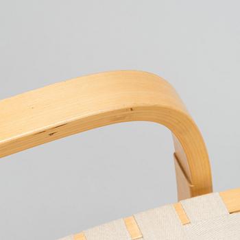 Alvar Aalto, a pair of late 20th century armchair model 406 Artek.