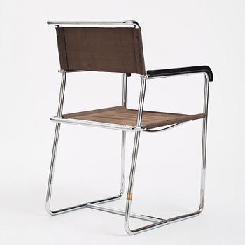 Marcel Breuer, an armchair, model "B11", Thonet, ca 1929-30.