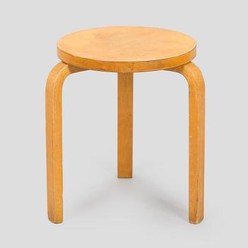 Alvar Aalto, A 1960s/1970s stool model '60' Artek Finland.