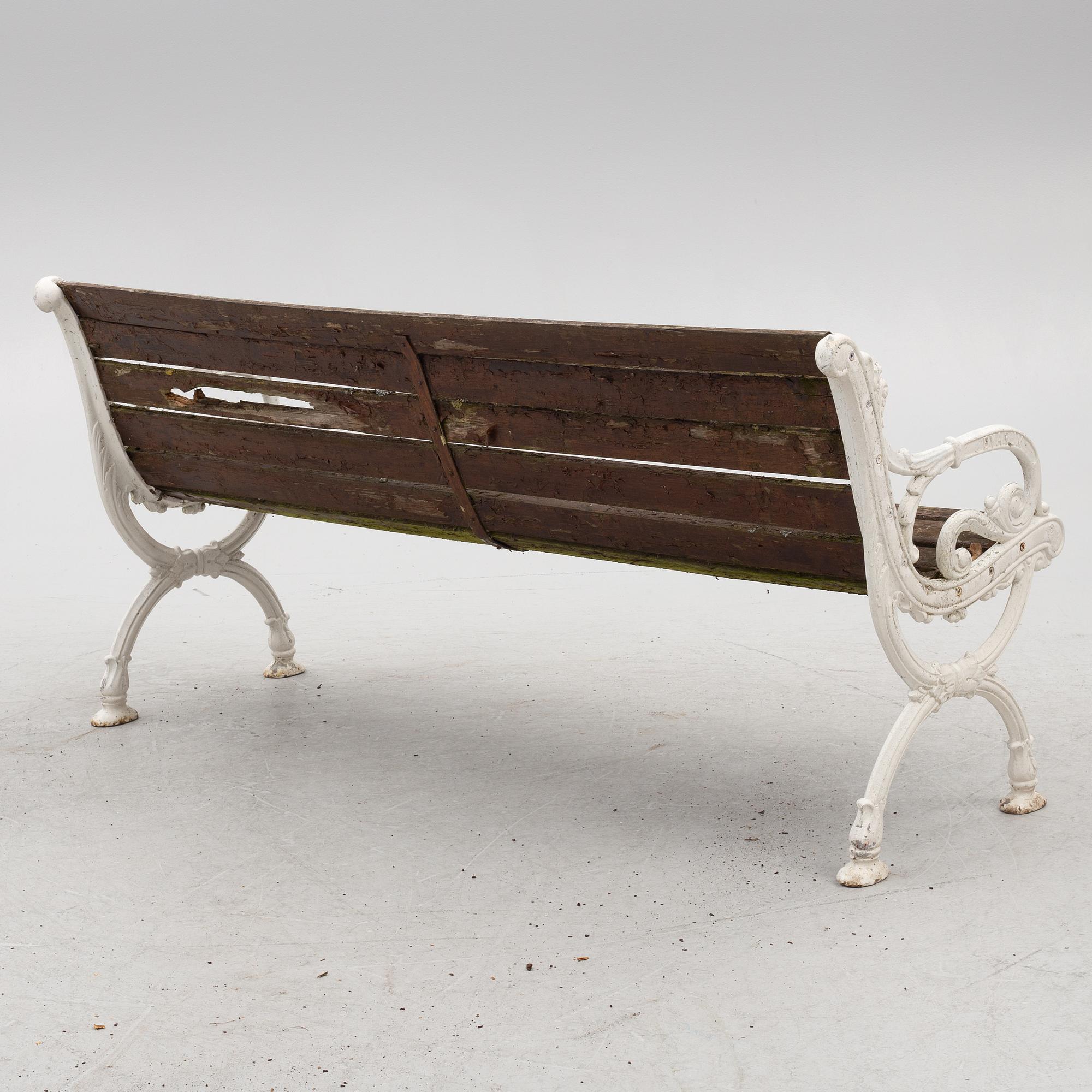 Garden sofa, Byarum, late 20th century.