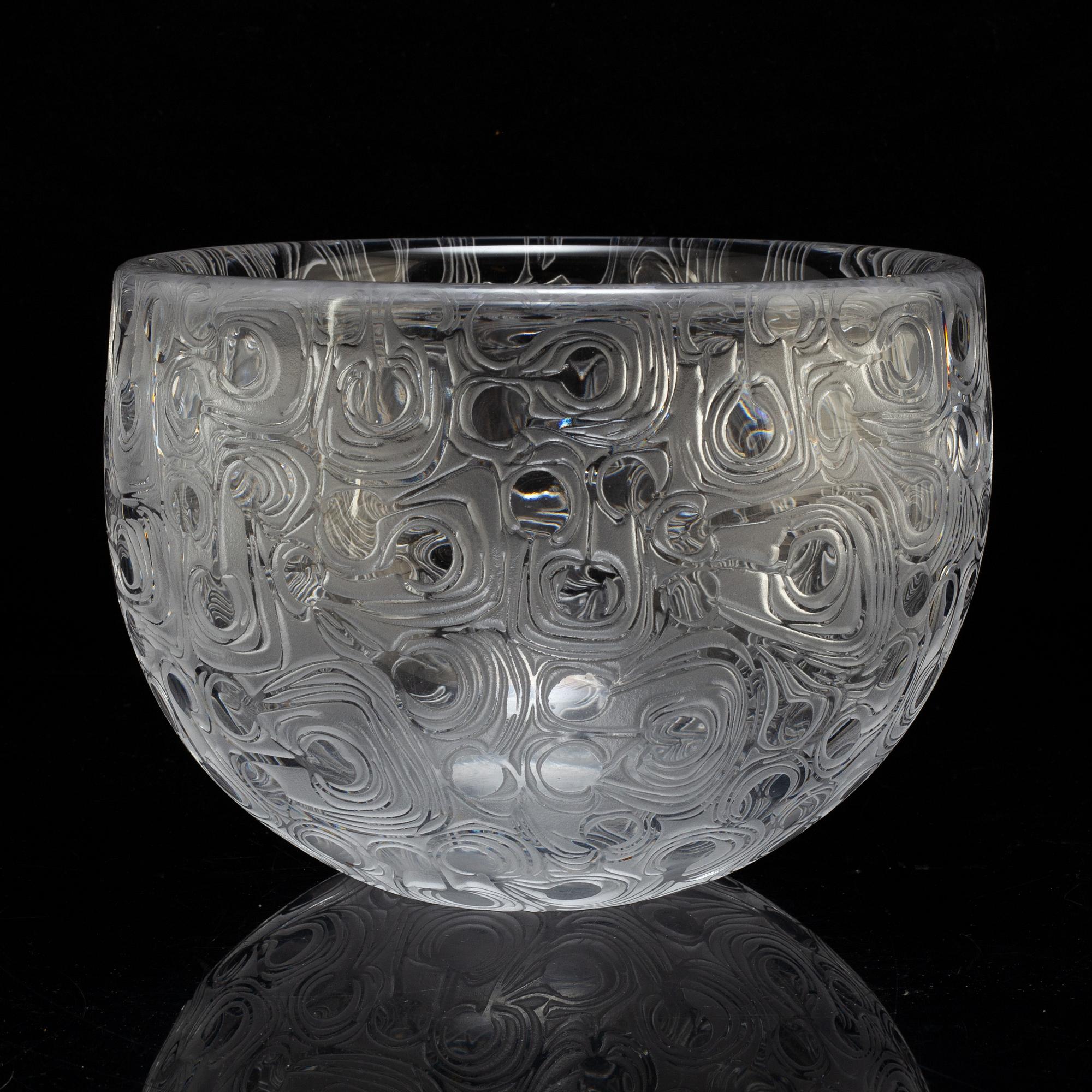 BERTIL VALLIEN, skål, glas, Boda Åfors.