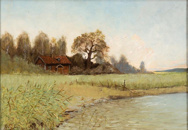 CARL JOHANSSON, oil on canvas, signed.