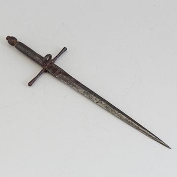 A south european 1600th style left hand dagger 18th / 19th century.