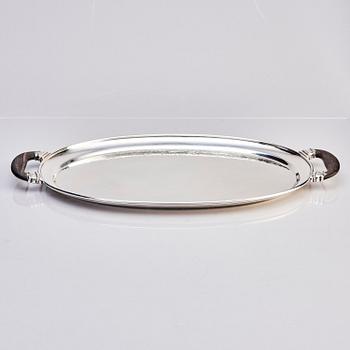Georg Jensen, a sterling silver tray, model 80 A, Denmark 1990s.